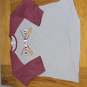University of Minnesota Row the Boat fan girl  baseball style 3/4 sleeve t-shirt